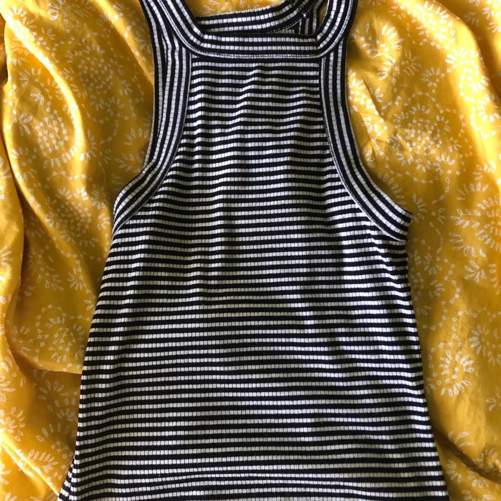 Striped halter top